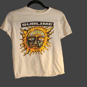 Sublime Sz S | P | CH White Short Sleeve Graphic Band Tee 40 oz. to Freedom